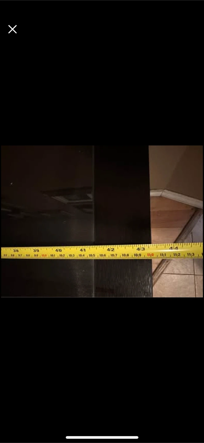 Dark Brown IKEA Glass Top Stand - photo 5