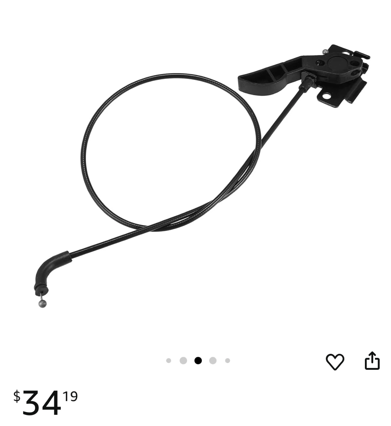 BMW X3 Hood Release Cable - Black - photo 4