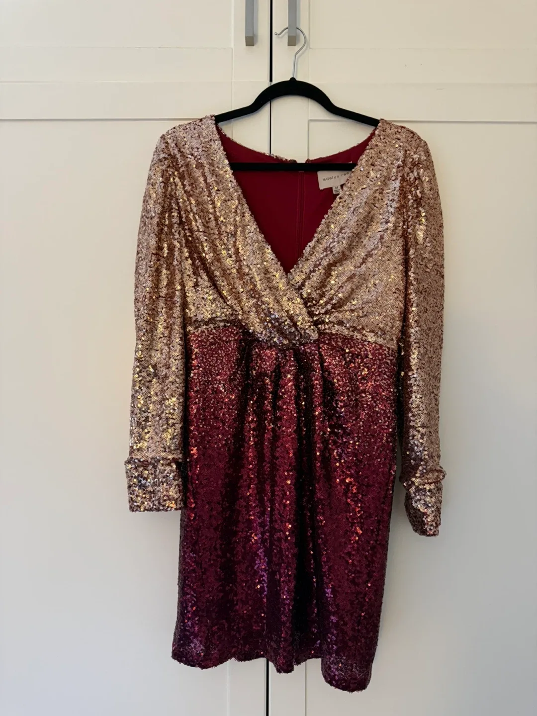 Adelyn Rae Casey Sequin Ombre Dress - Size M image indicator(6)