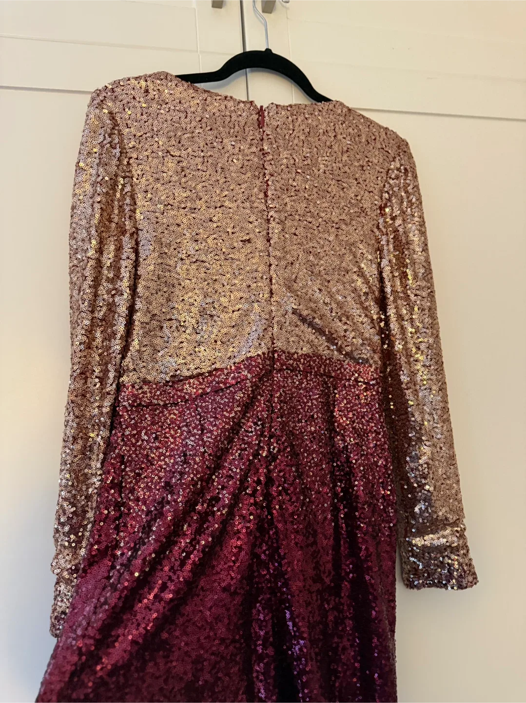 Adelyn Rae Casey Sequin Ombre Dress - Size M image indicator(5)