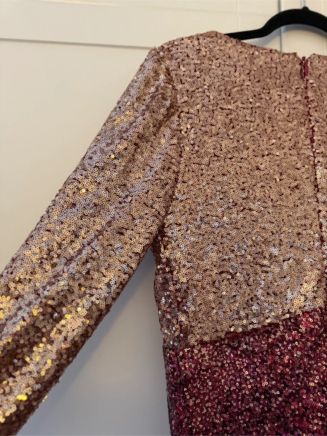 Adelyn Rae Casey Sequin Ombre Dress - Size M image indicator(8)