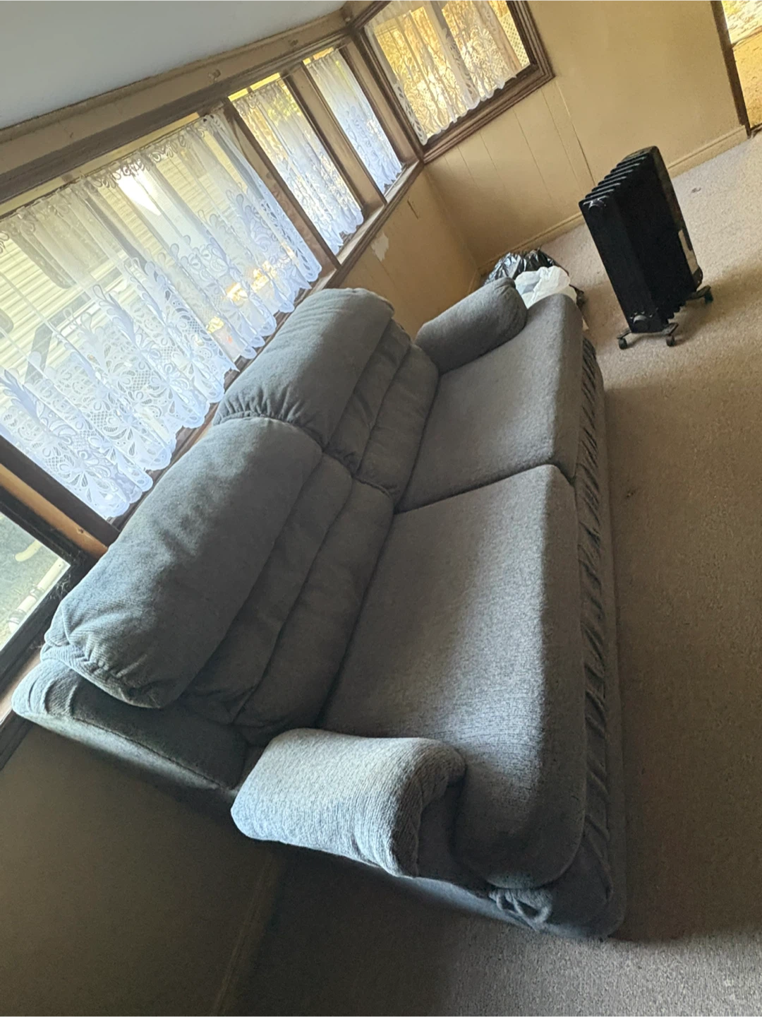 NEED GONE BY TODAY ! Grey Loveseat Sofa - photo 3