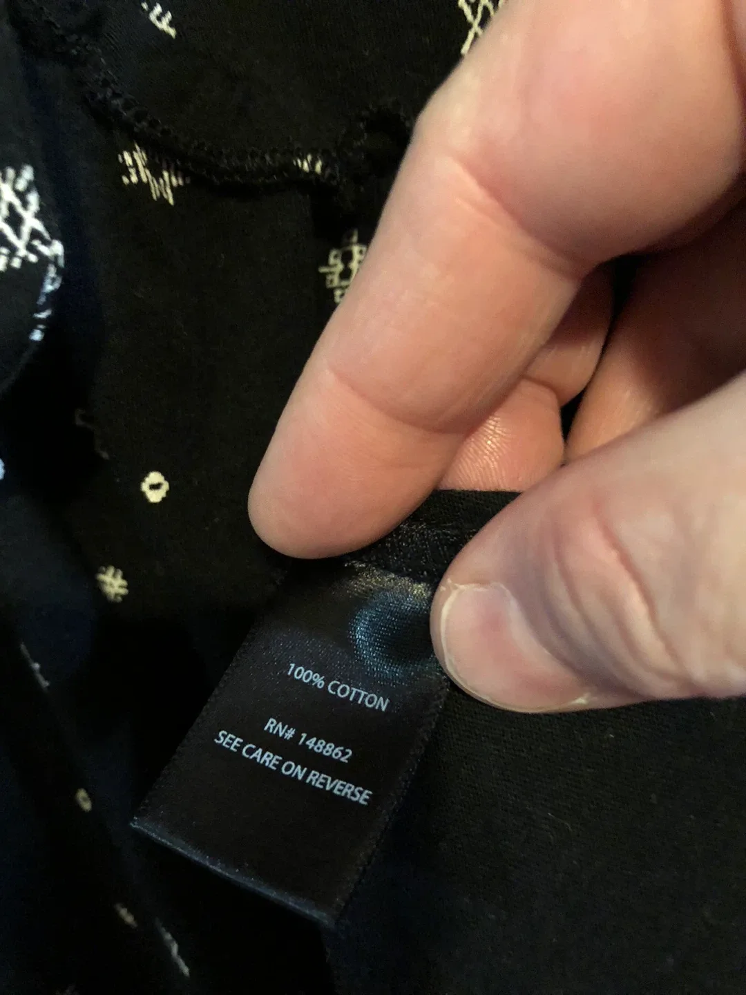 Torrid Black Print Blouse - Size 2 image indicator(3)