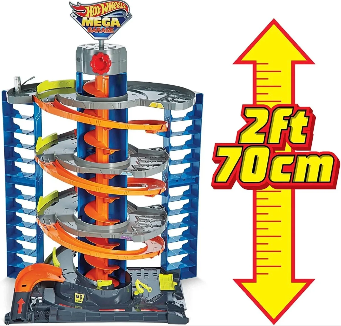 Mattel | Hot Wheels| City Mega Garage Playset w/ 1 Vehicle GTT95 image indicator(6)