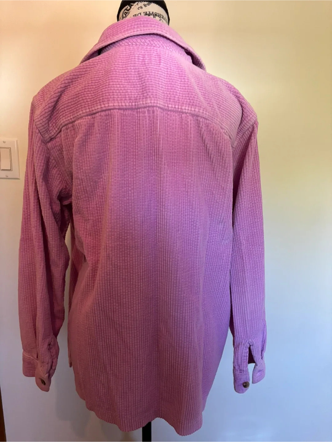 LL bean Pink Corduroy Button-Up Shirt or Shacket image indicator(6)