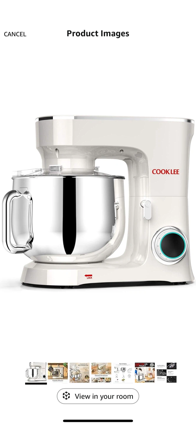 Cooklee Stand Mixer - White - photo 2