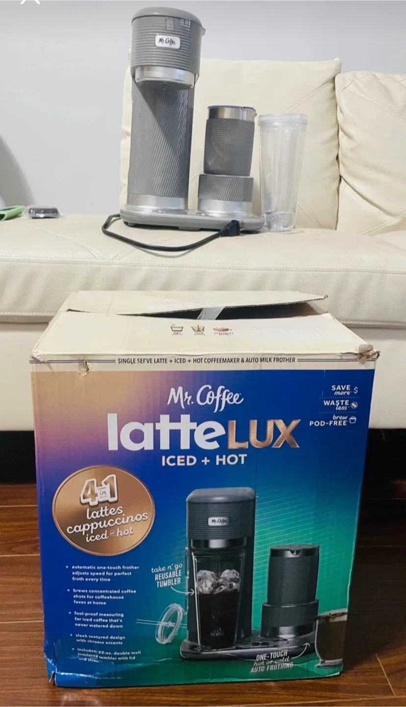 Mr. Coffee Latte LUX Iced + Hot Coffee Maker image indicator(2)