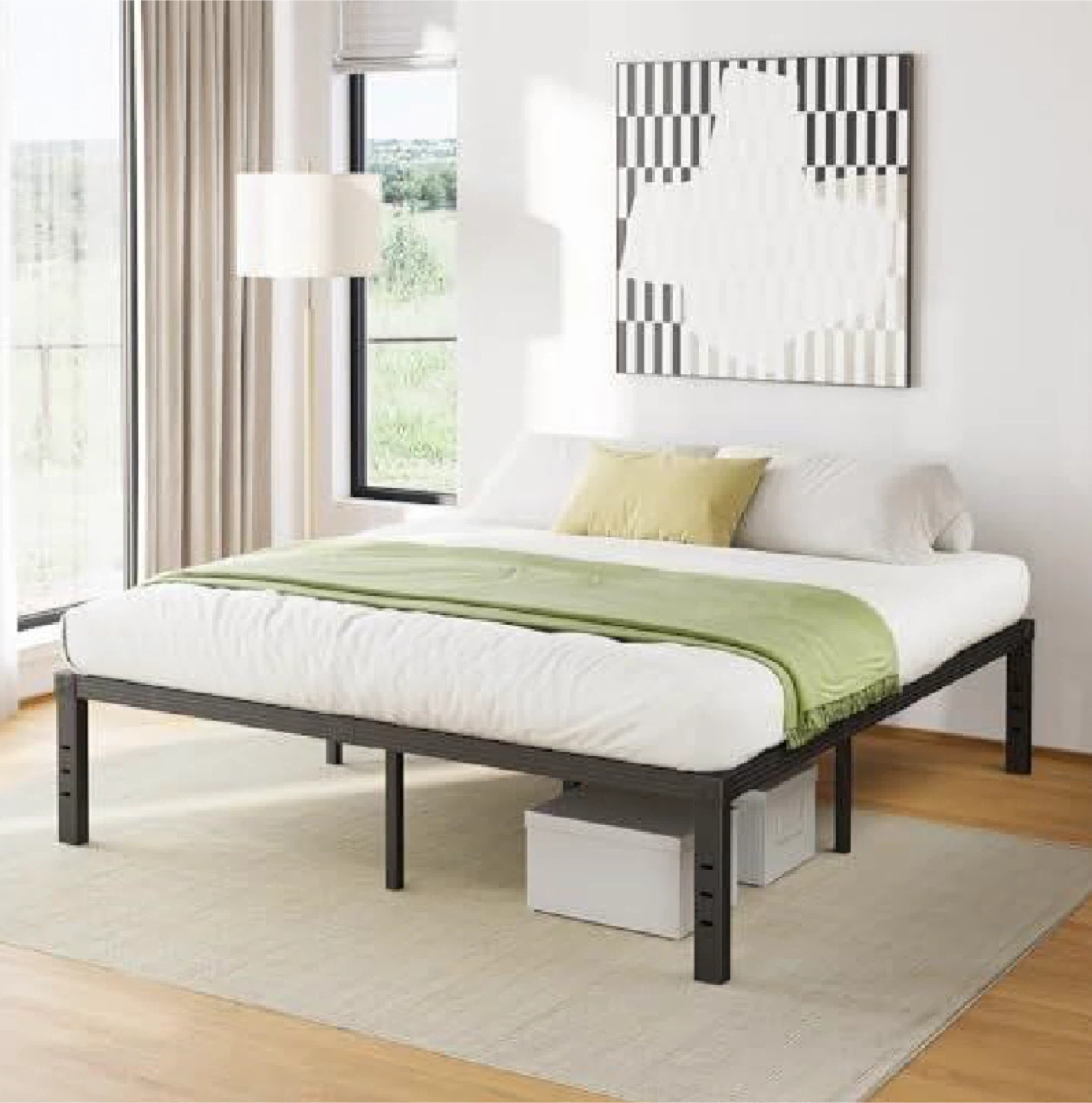 Metal Bed Frame - Queen Size