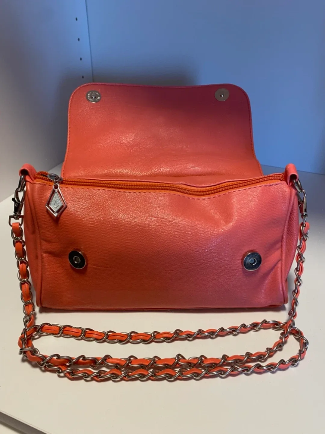 New Coral & Dalmatian Print Shoulder Bag image indicator(3)