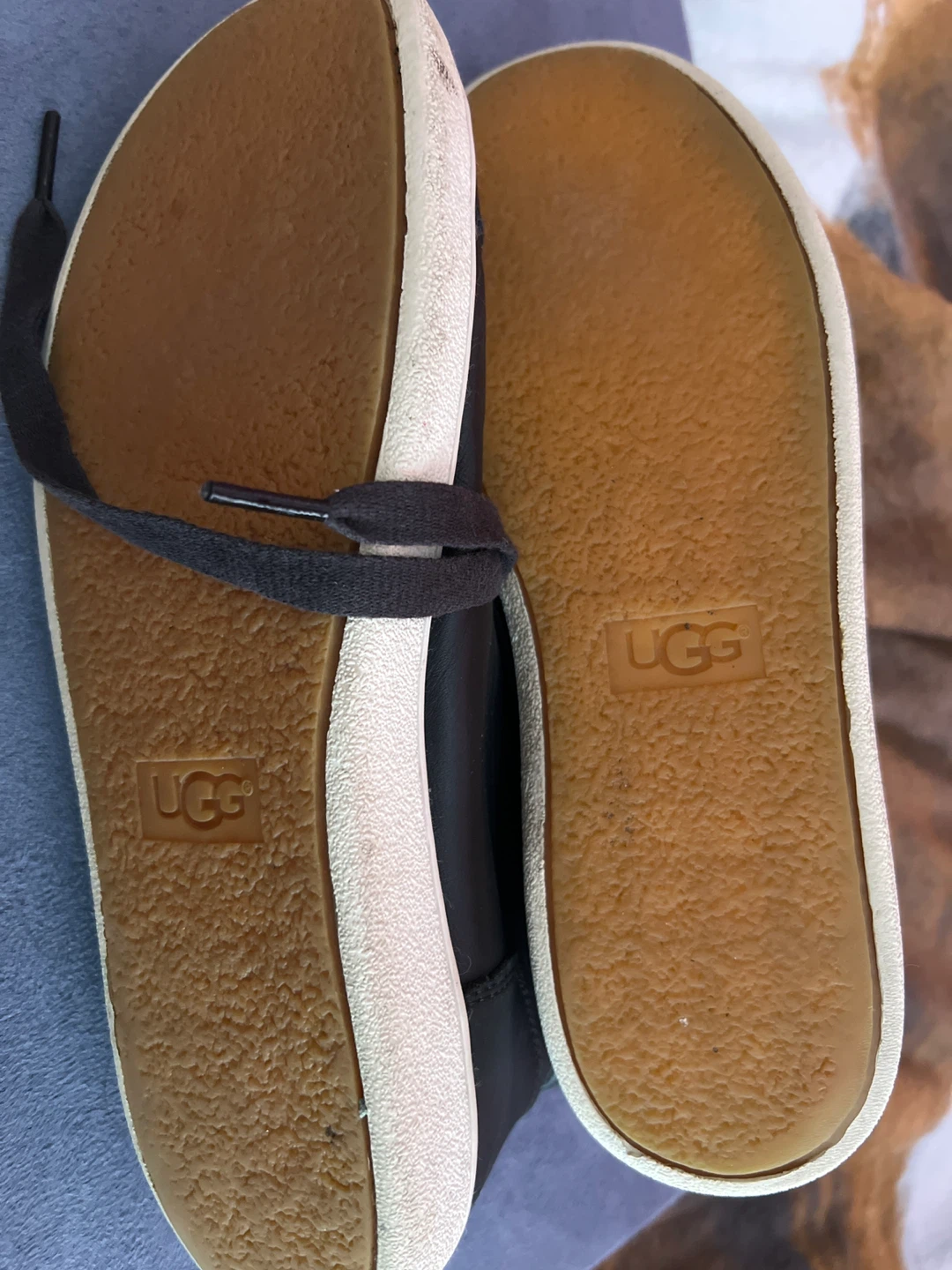 UGG Black Leather High-Top Sneakers - photo 2