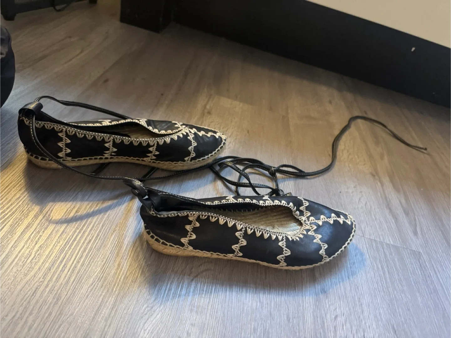 Espadrille Lace-Up Flats image indicator(4)