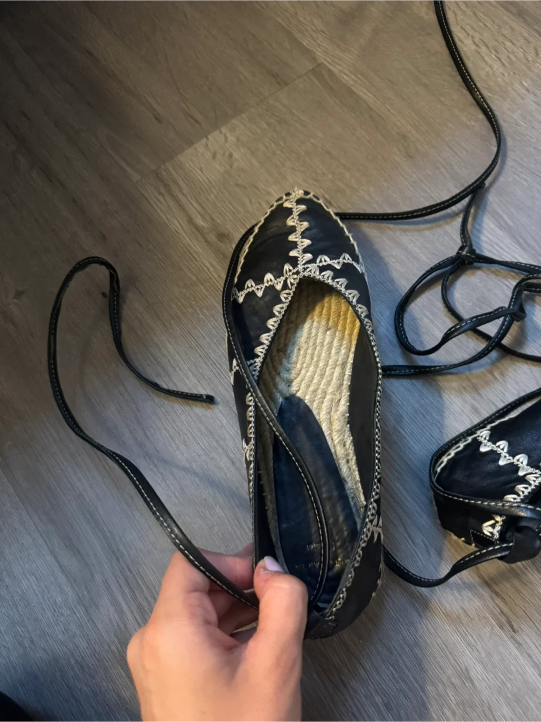 Espadrille Lace-Up Flats image indicator(2)