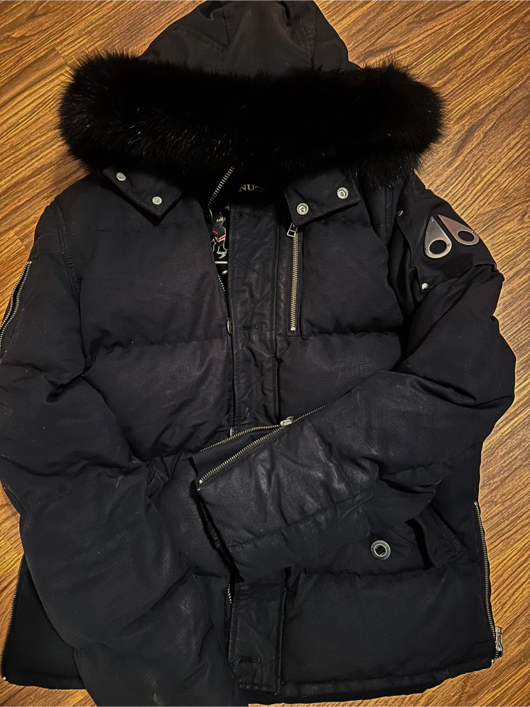 Moose Knuckles Black Down Parka - photo 3