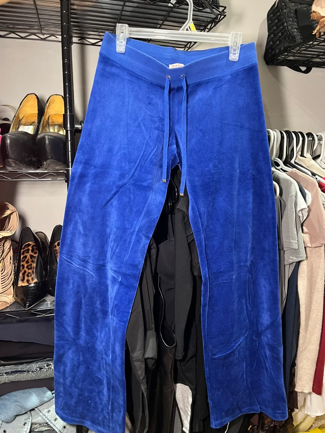 Juicy Couture Blue Velour Pants - Size S thumbnail