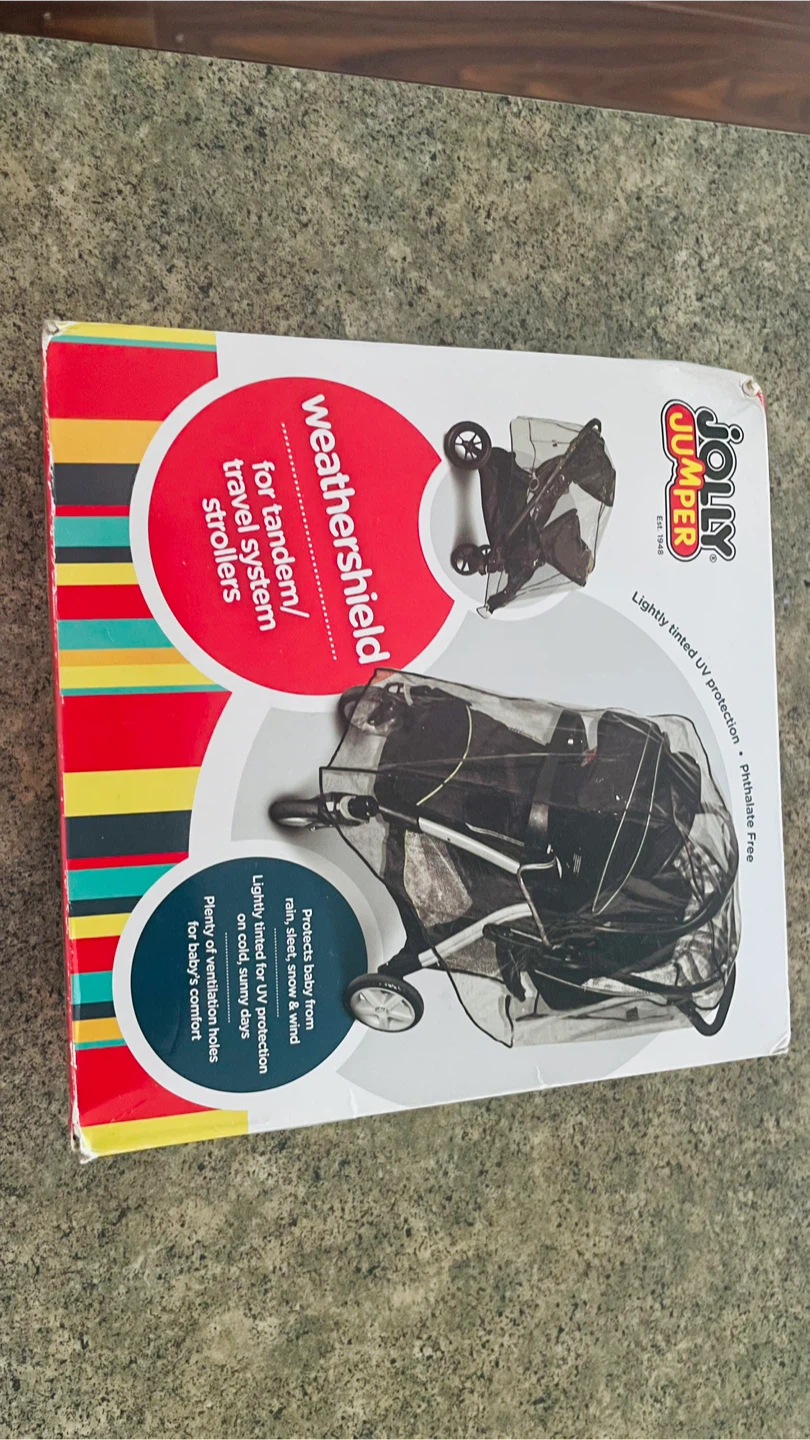 Unopened Jolly Jumper Weathershield for Tandem Strollers