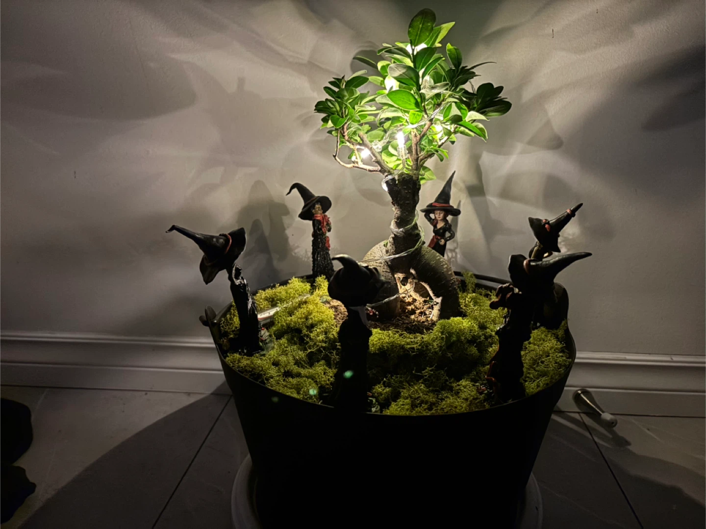 Halloween Witch Figurine Diorama