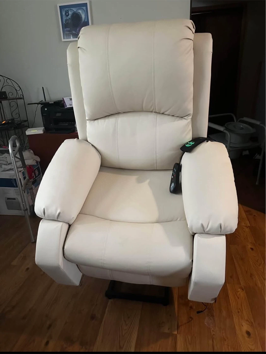 Cream Electric Powerlift Recliner Chair - photo 4