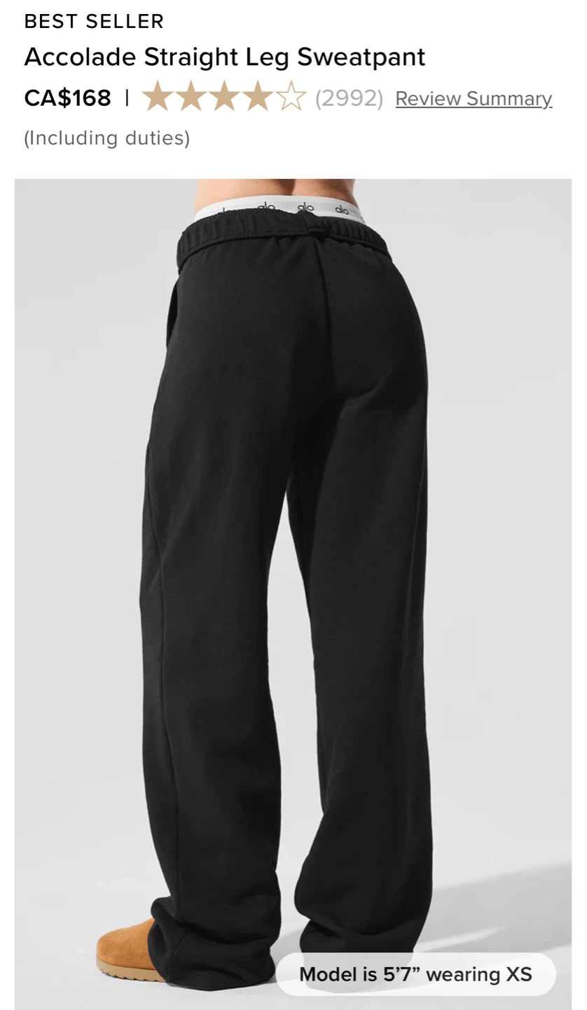 ALO Accolade Sweatpants & Crewneck Set - Anthracite - photo 5