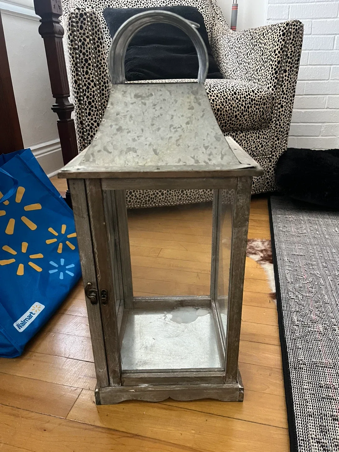 Rustic Wooden & Metal Lantern