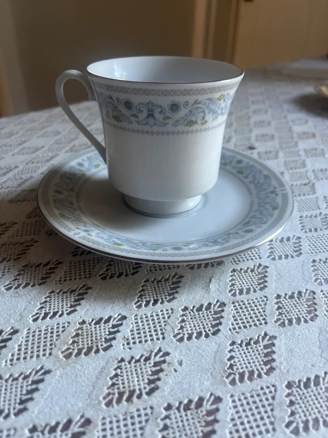 Crown Ming Fine China Cup and Saucer thumbnail