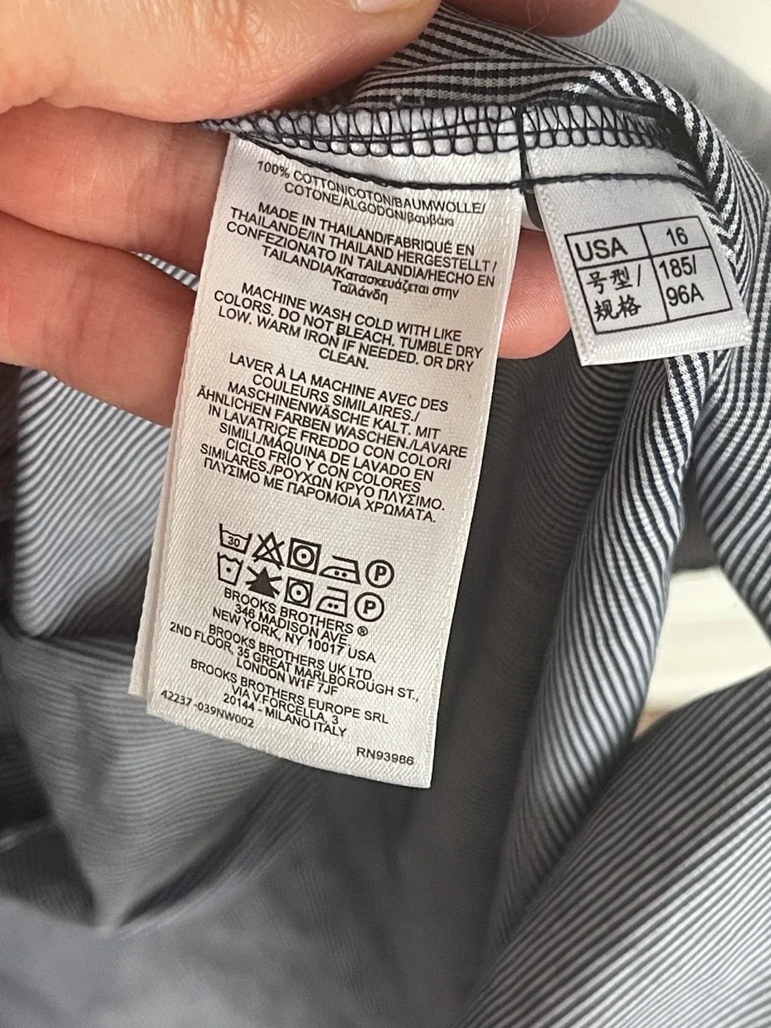 Brooks Brothers Long Sleeve Striped & Floral Shirtdress image indicator(5)