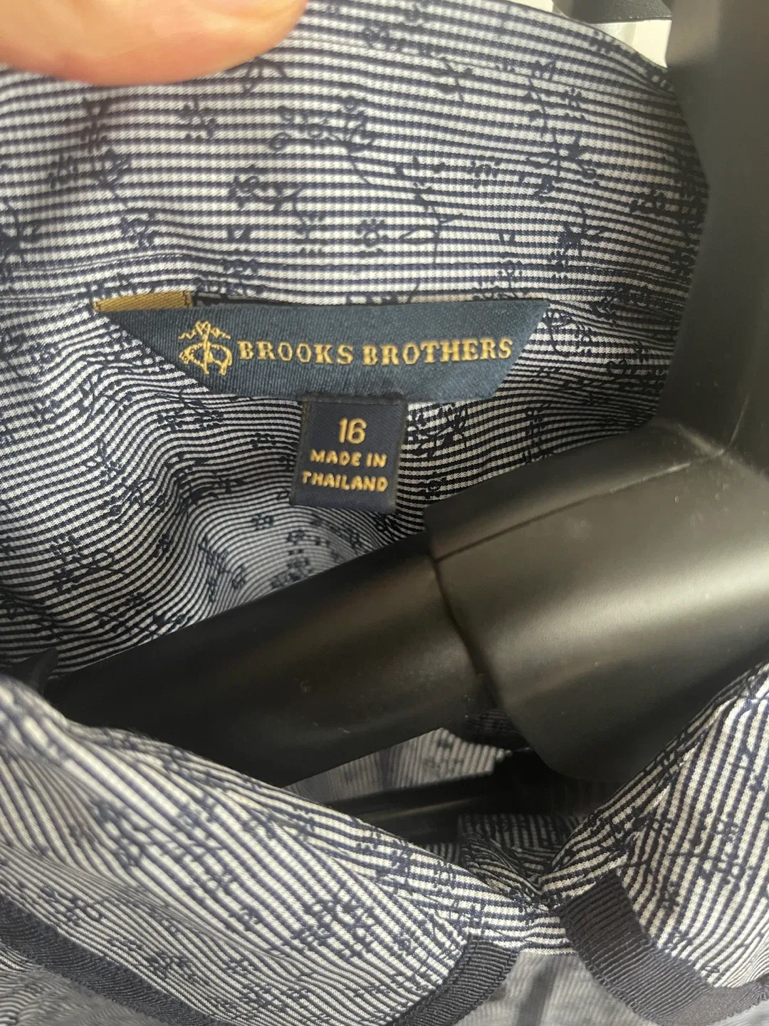 Brooks Brothers Long Sleeve Striped & Floral Shirtdress image indicator(2)