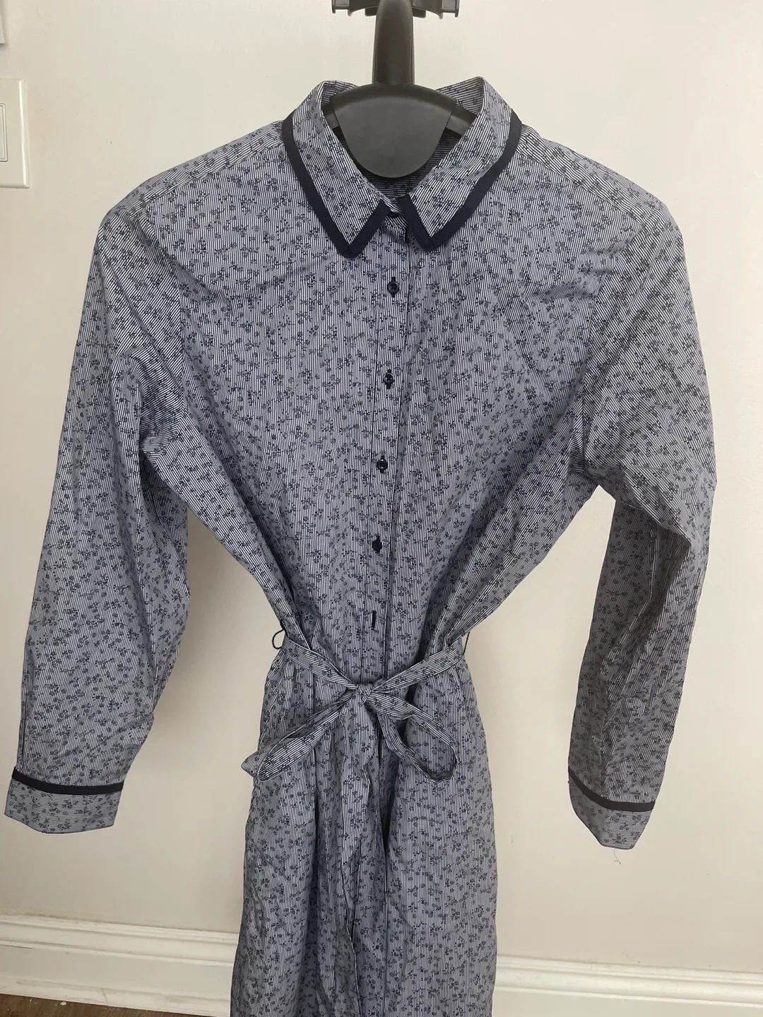 Brooks Brothers Long Sleeve Striped & Floral Shirtdress image indicator(3)