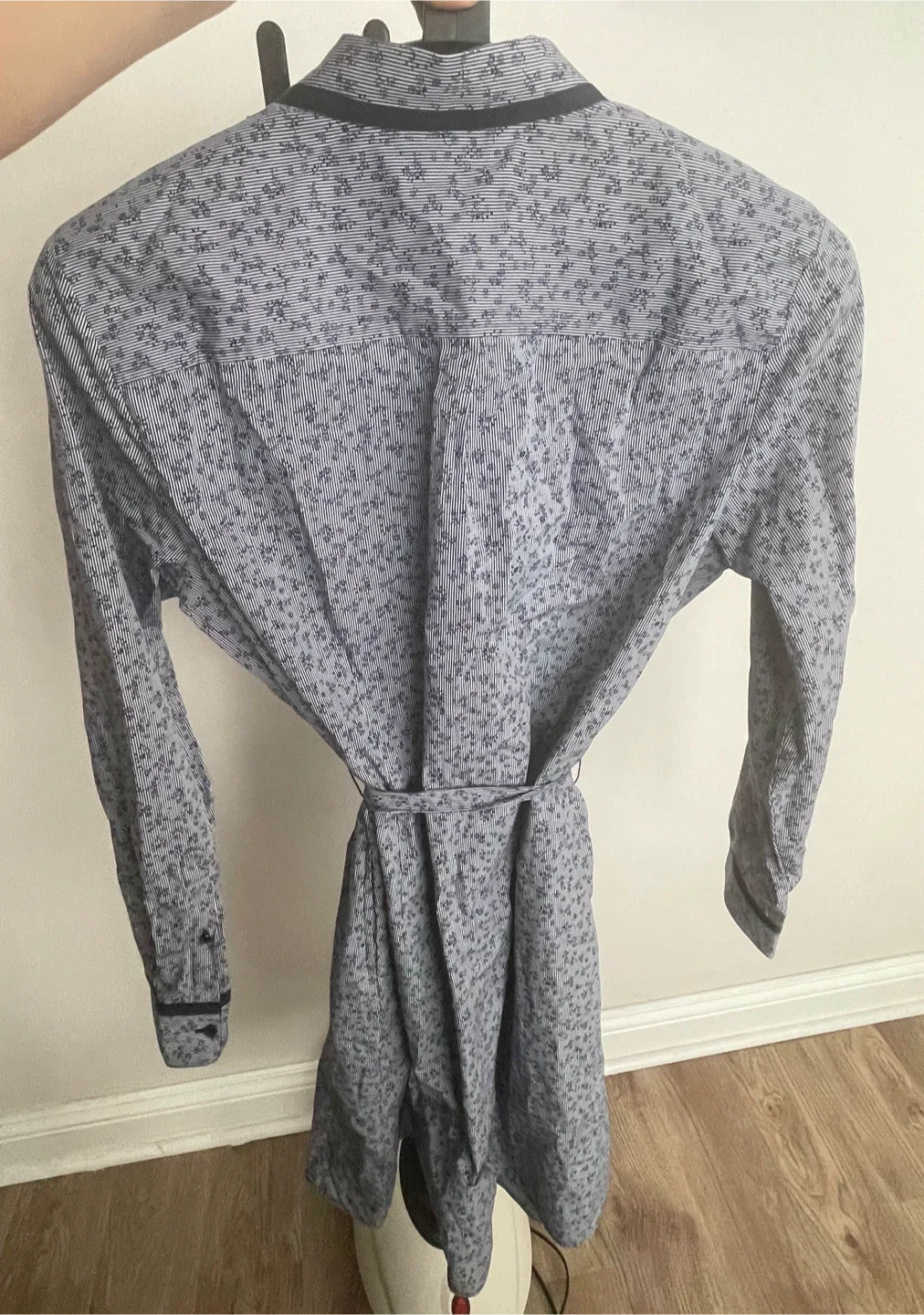 Brooks Brothers Long Sleeve Striped & Floral Shirtdress image indicator(4)