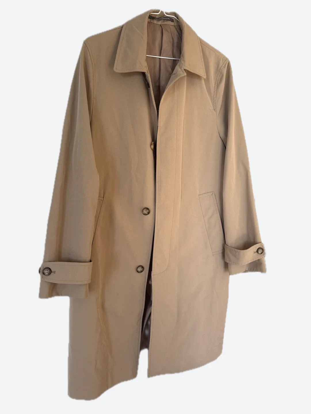 H&M Beige Trench Coat thumbnail