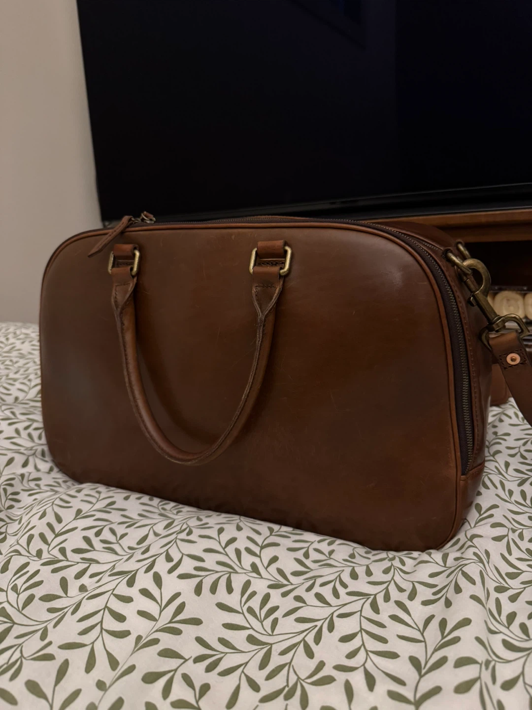 Leather weekender: Satchel And Page weekender carry all bag - photo 4