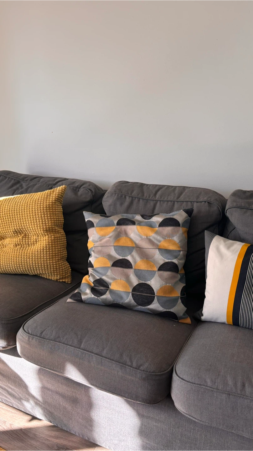 Grey Sofa with Pillows - photo 4