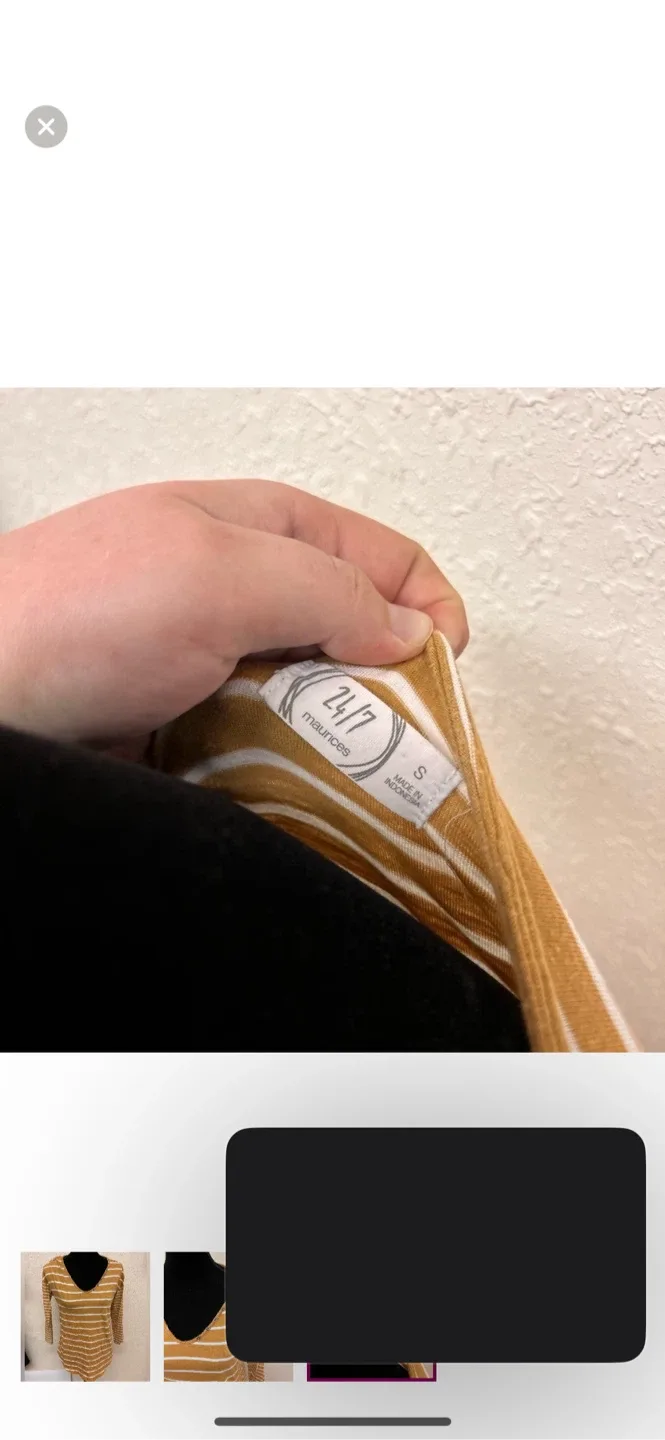 maurices 24/7 Striped Top - Size Small image indicator(3)