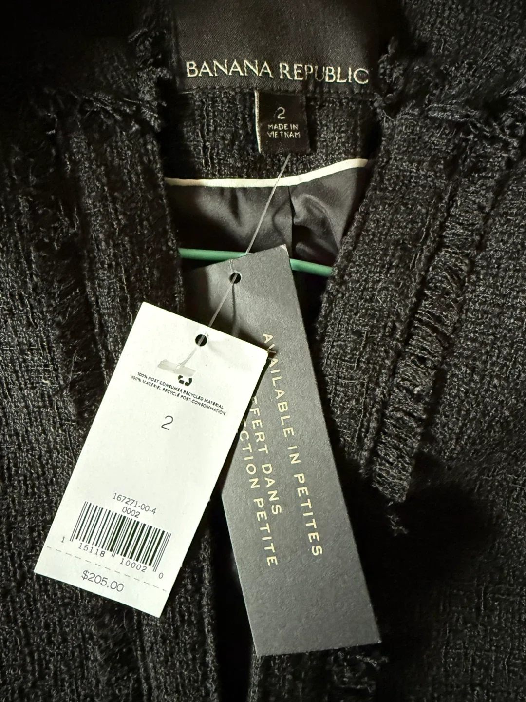 Banana Republic Black Jacket - Size 2 brand new image indicator(3)