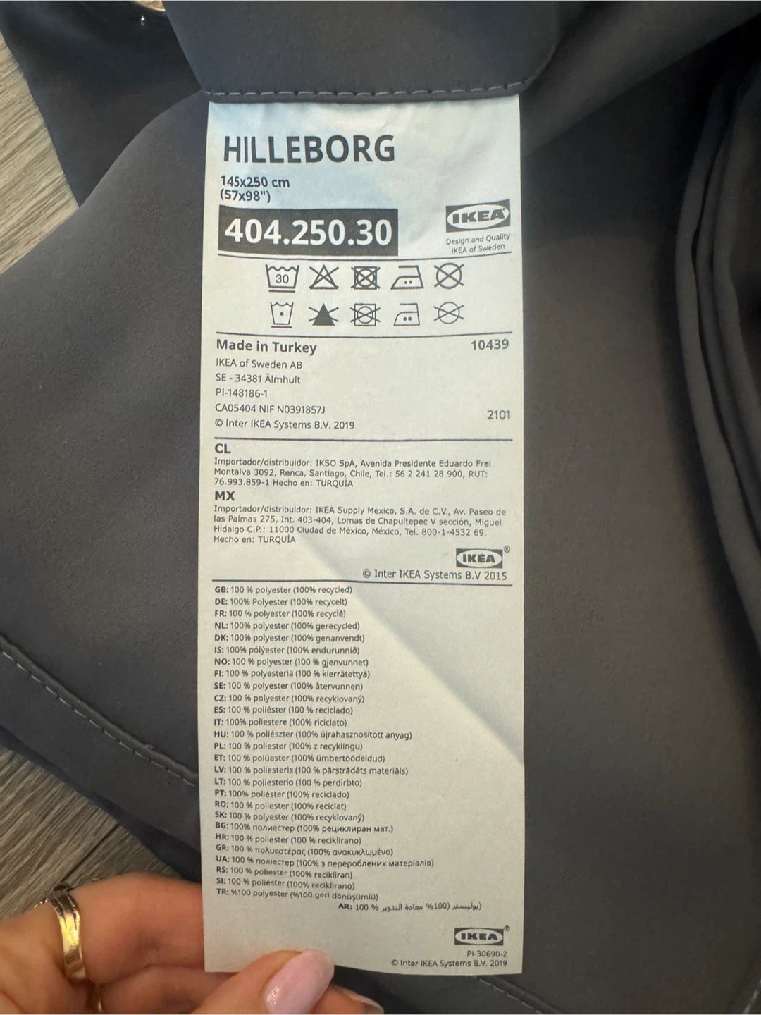 IKEA HILLEBORG Curtains - 145x250cm (57x98") - photo 4