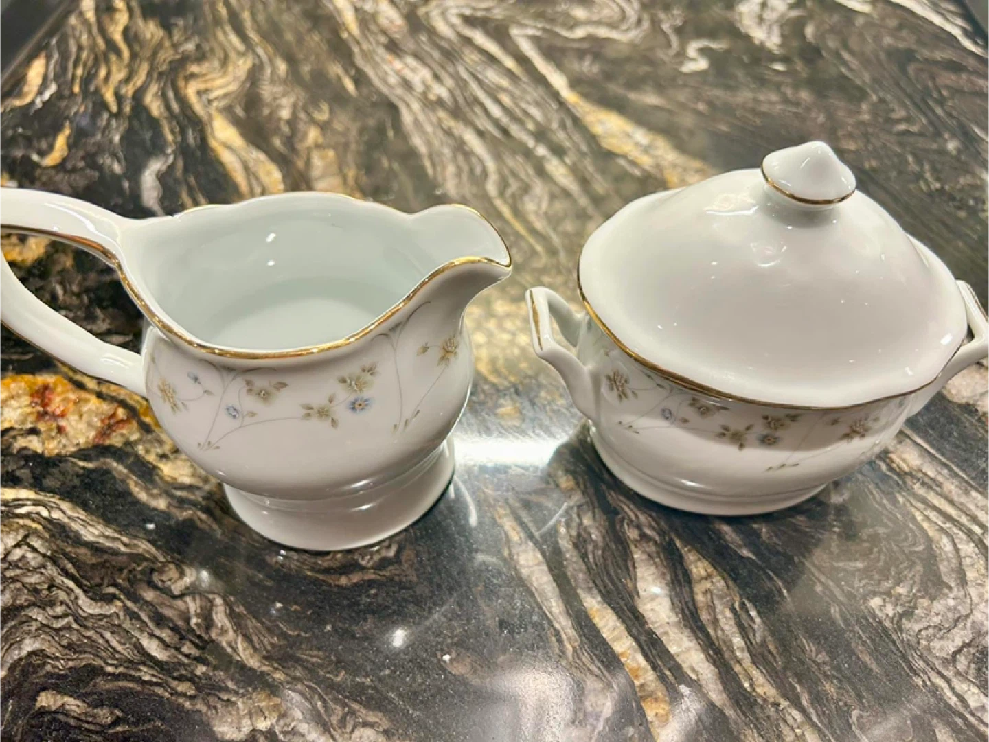 Vintage Fine China Set with Floral Pattern - photo 5