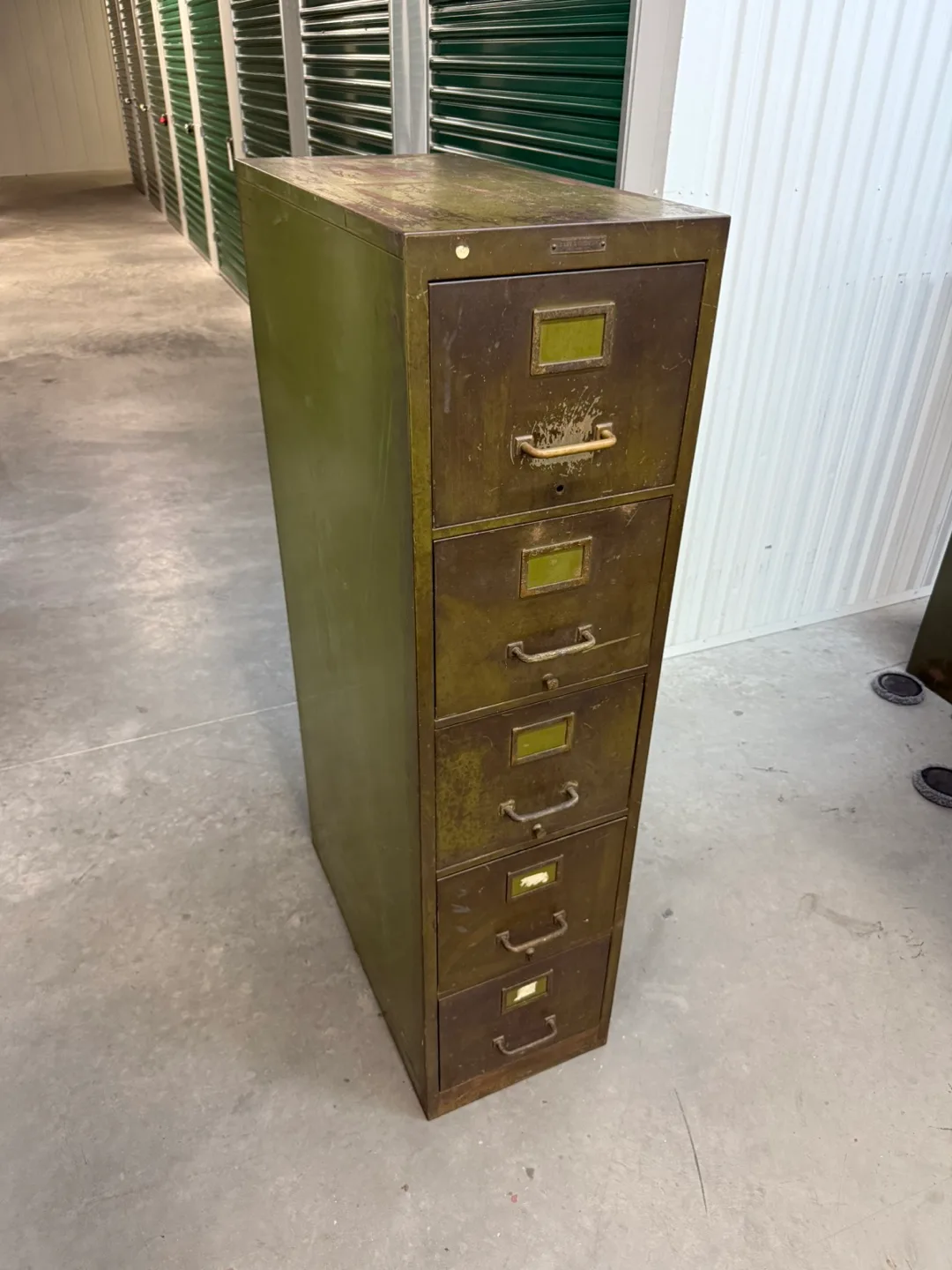 Clark & Gibby Inc. Vintage Metal Filing Cabinet image indicator(3)