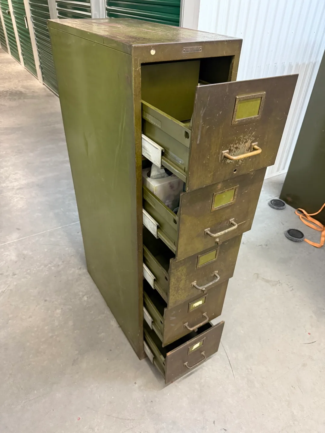 Clark & Gibby Inc. Vintage Metal Filing Cabinet image indicator(6)