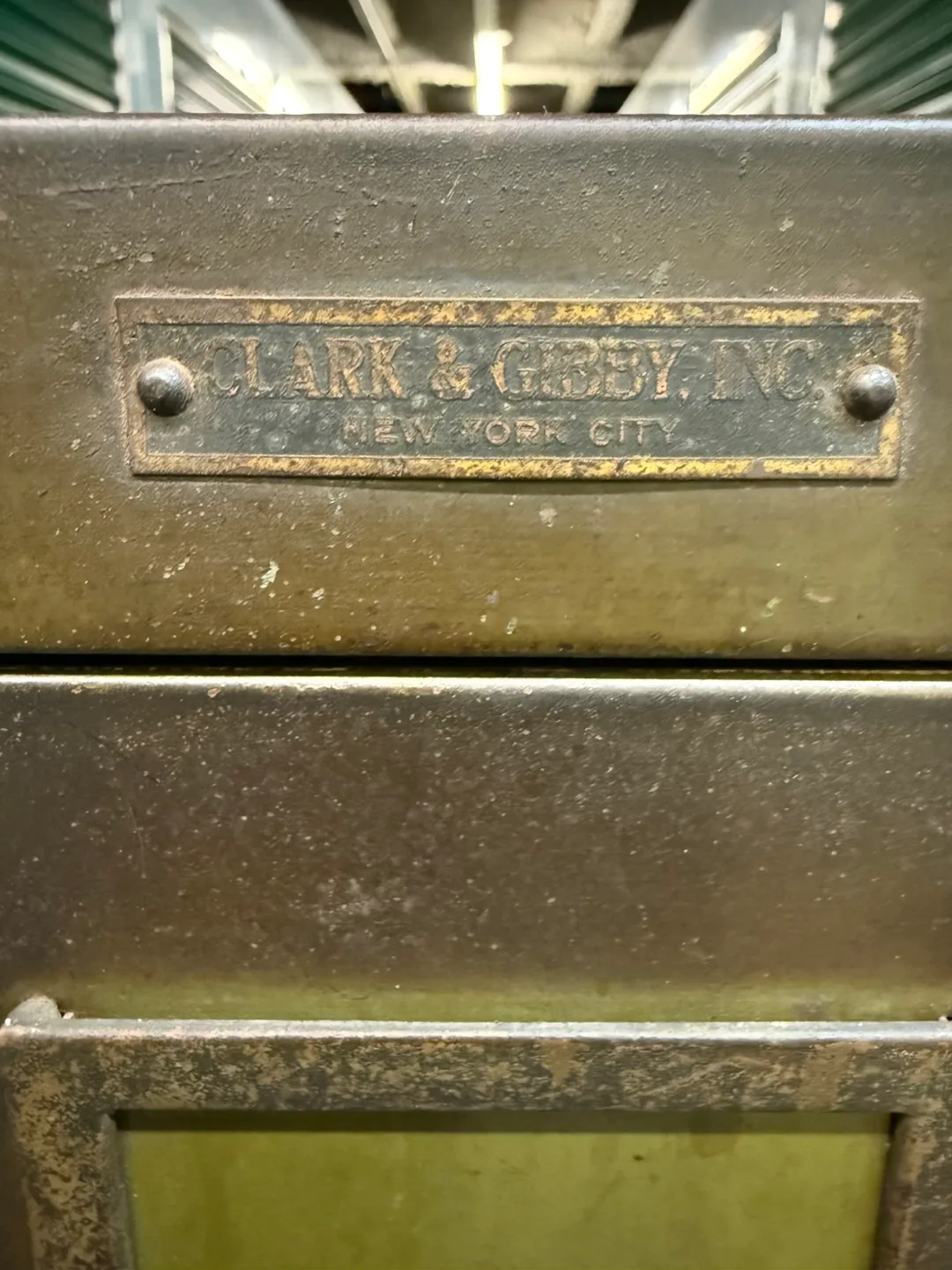 Clark & Gibby Inc. Vintage Metal Filing Cabinet image indicator(2)