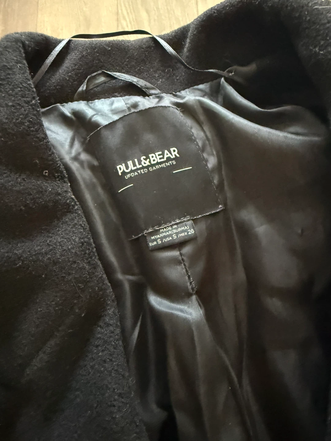 Pull&Bear Black Overcoat - Size S - photo 5