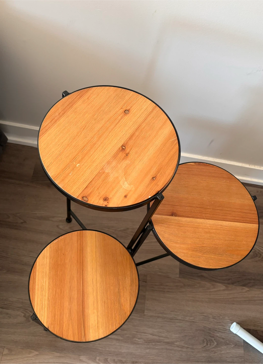 3 Tier Plant Stand - Wood & Metal - photo 4