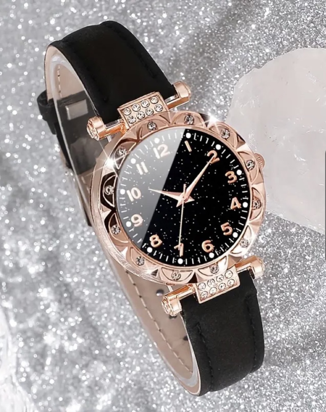 Brand New-Women's Fashion Watch - Black & Rose Gold