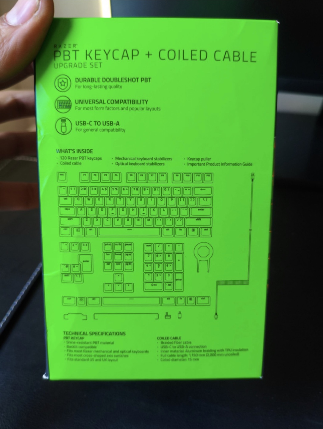 Razer Pro Type Mechanical Keyboard + PBT Keycap Set - photo 5