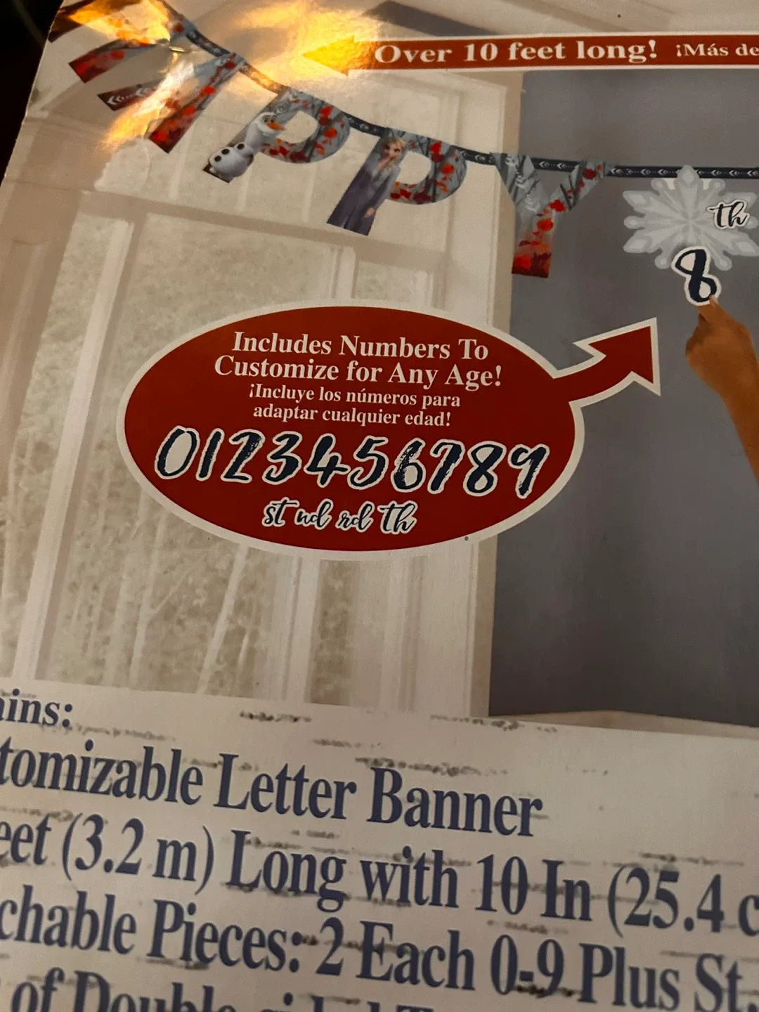 Disney Frozen II Jumbo Letter Banner accessory in Kit - New image indicator(7)