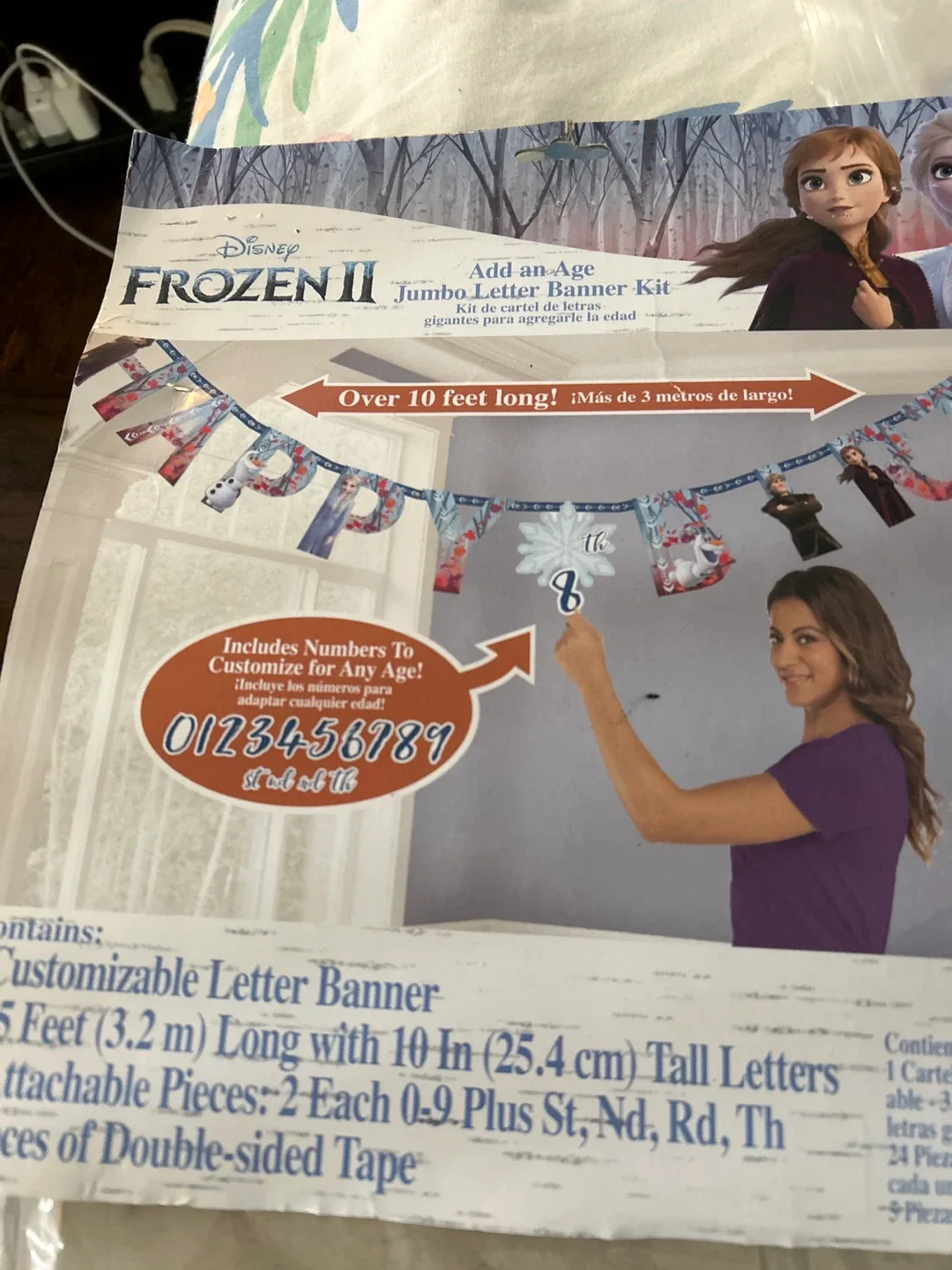 Disney Frozen II Jumbo Letter Banner accessory in Kit - New image indicator(8)