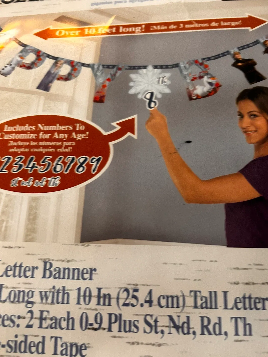 Disney Frozen II Jumbo Letter Banner accessory in Kit - New image indicator(10)