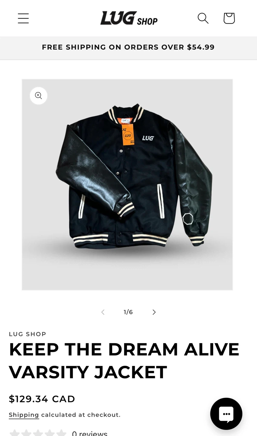 Lugz Varsity Jacket - Keep the Dream Alive - photo 3