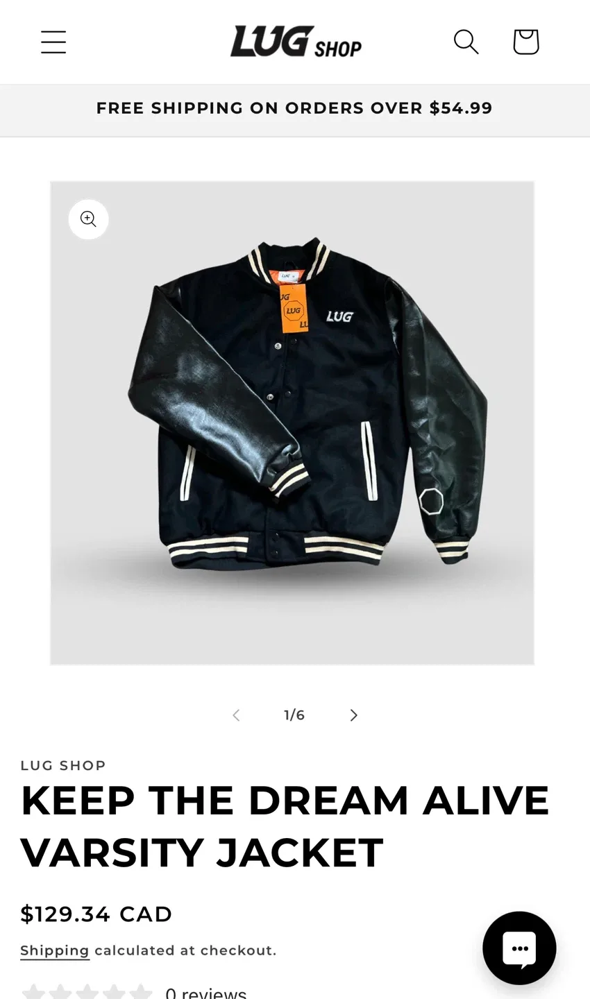 Lugz Varsity Jacket - Keep the Dream Alive image indicator(3)