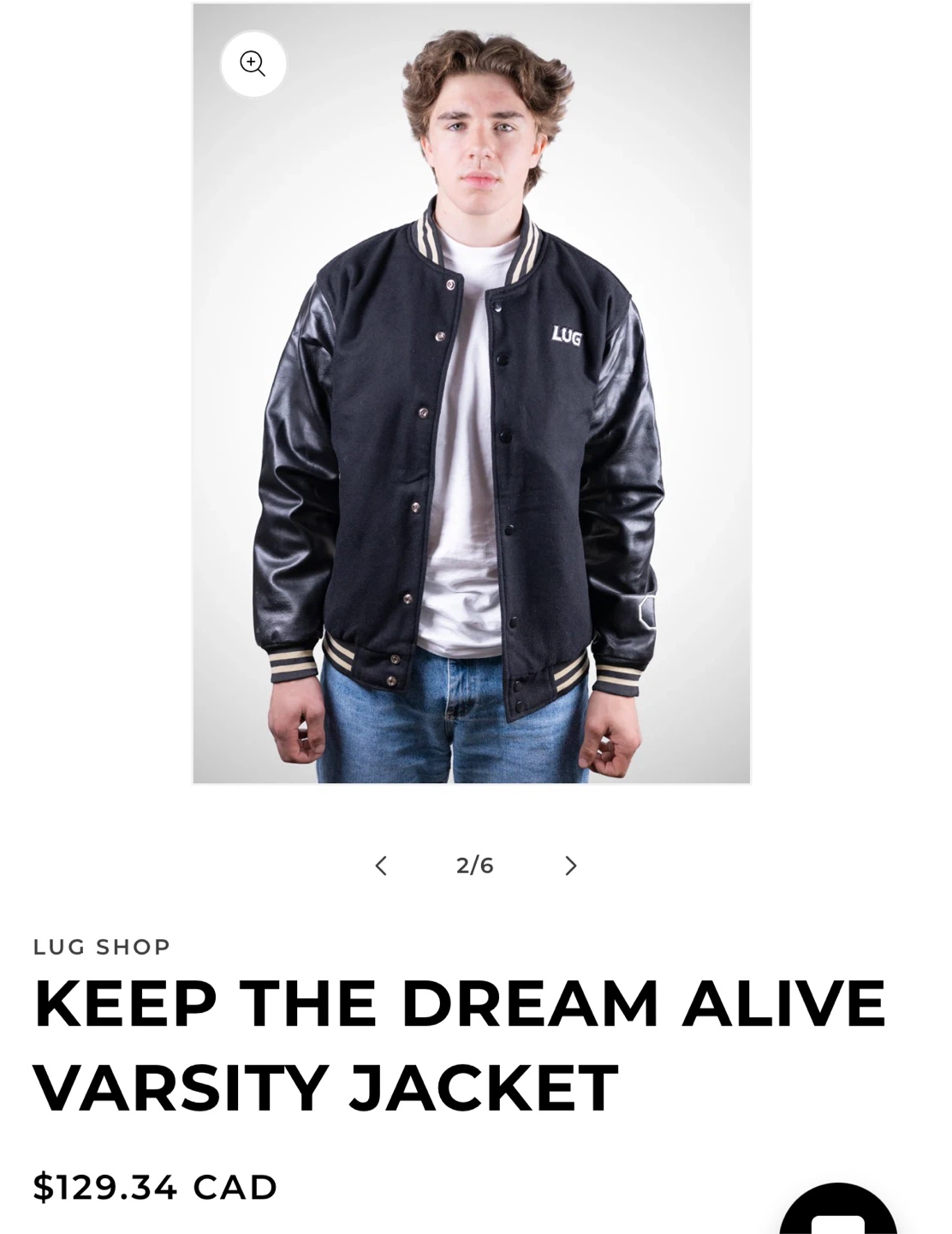 Lugz Varsity Jacket - Keep the Dream Alive - photo 2