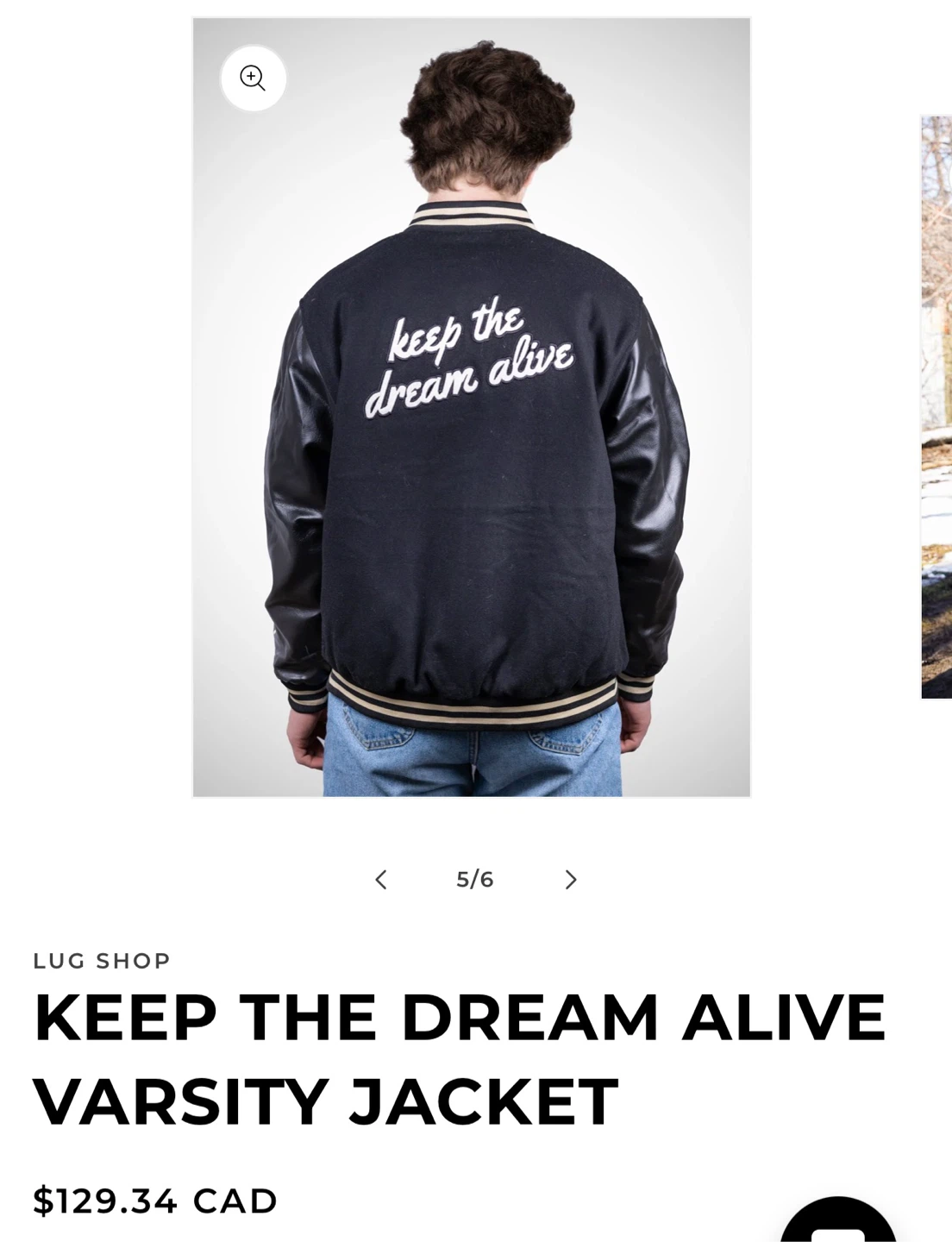 Lugz Varsity Jacket - Keep the Dream Alive