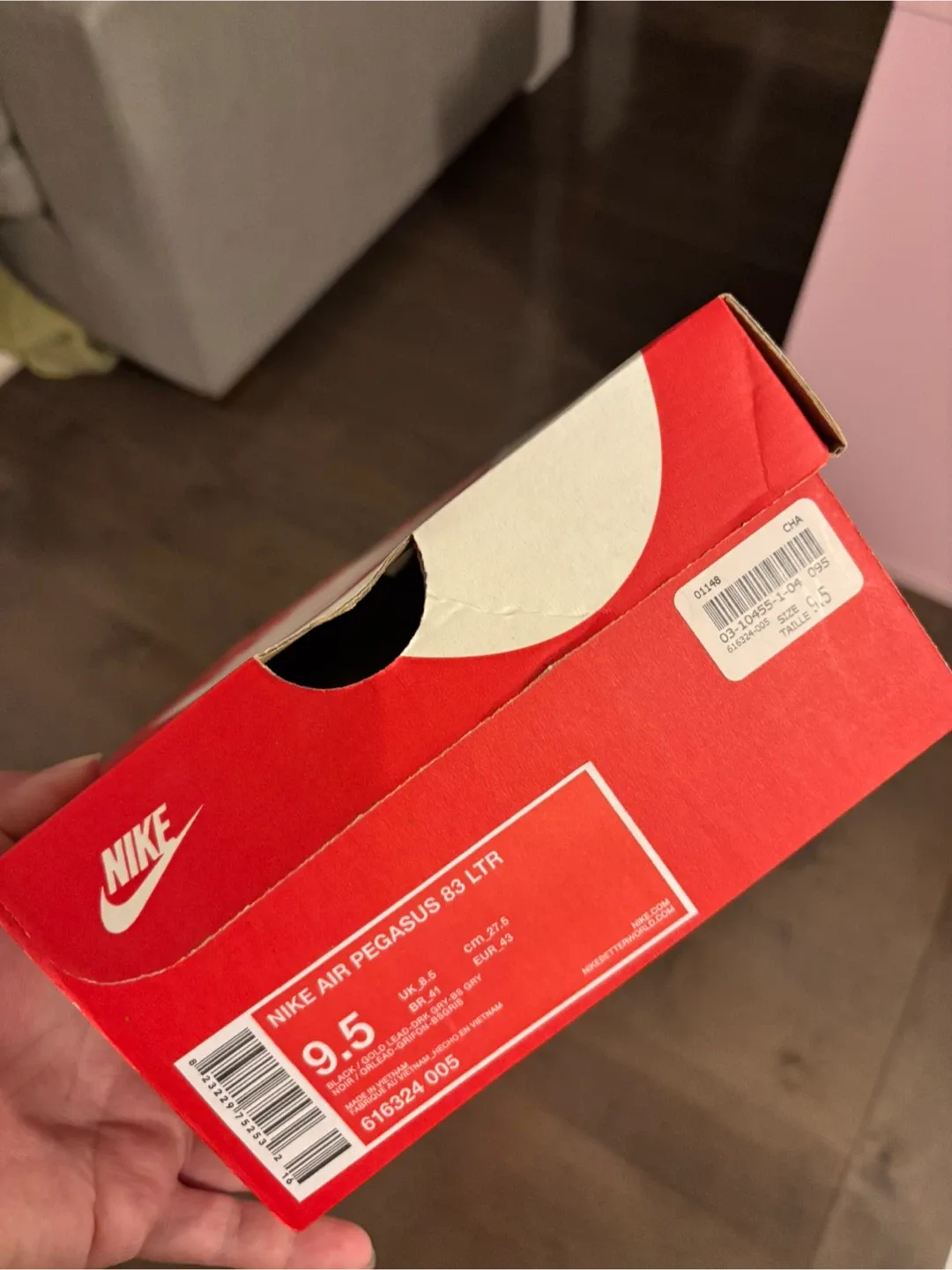 Nike Air Pegasus 83 LTR White, Size 9.5 image indicator(4)